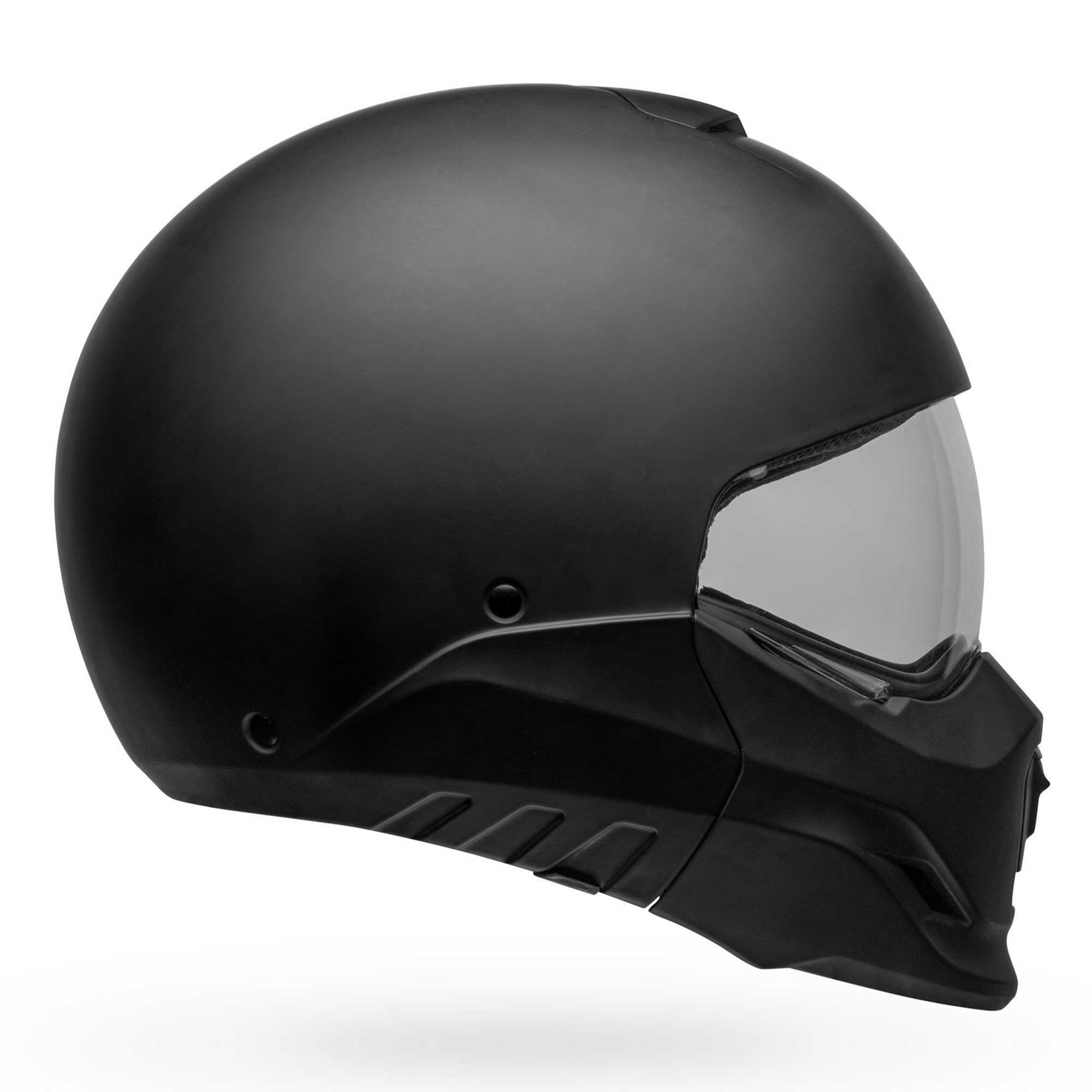 Bell Full | Open Face Motorcycle Helmet - BROOZER SOLID (Matt Black)