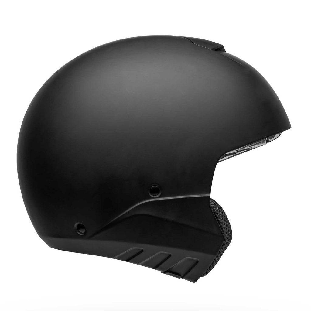 Bell Full | Open Face Motorcycle Helmet - BROOZER SOLID (Matt Black)