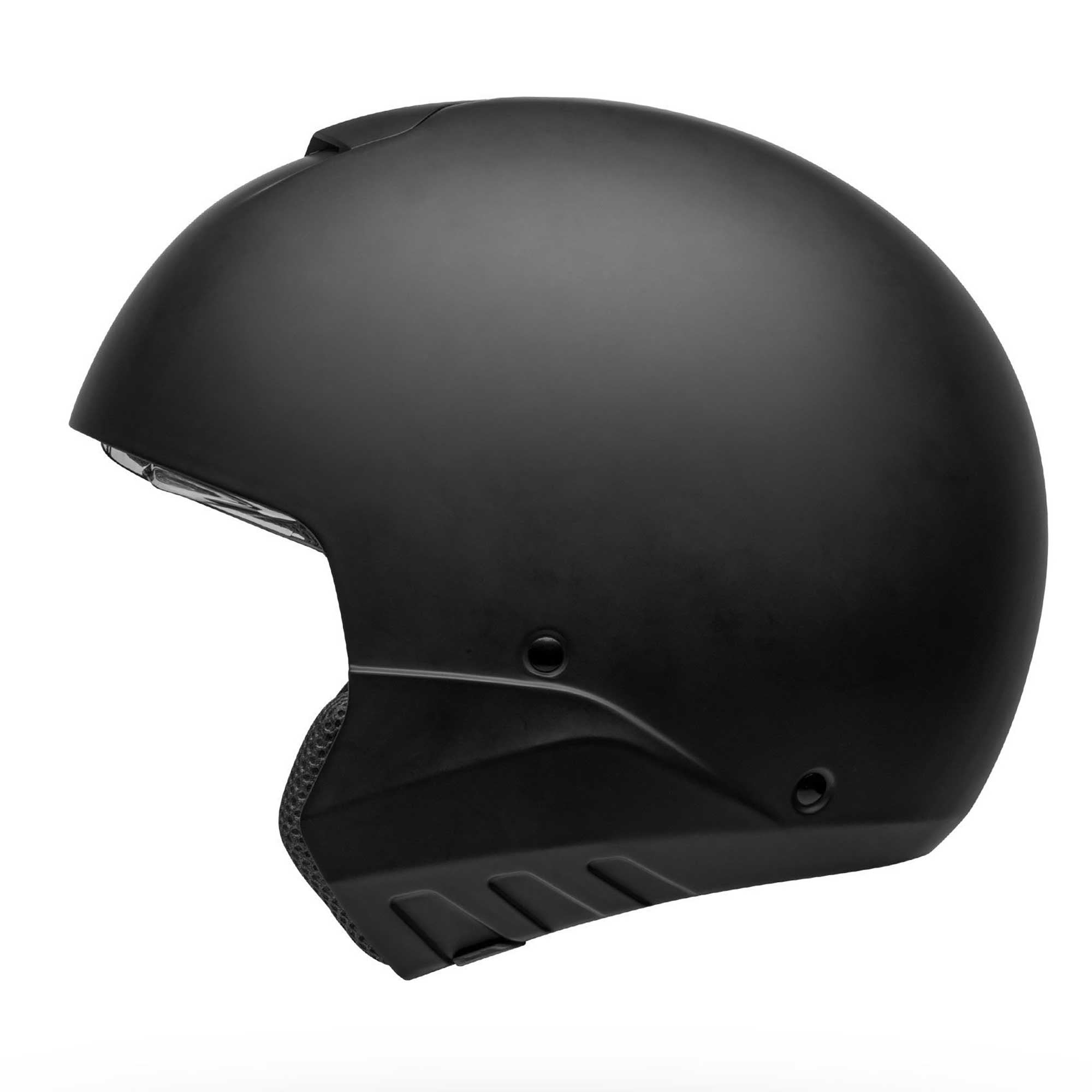 Bell Full | Open Face Motorcycle Helmet - BROOZER SOLID (Matt Black)