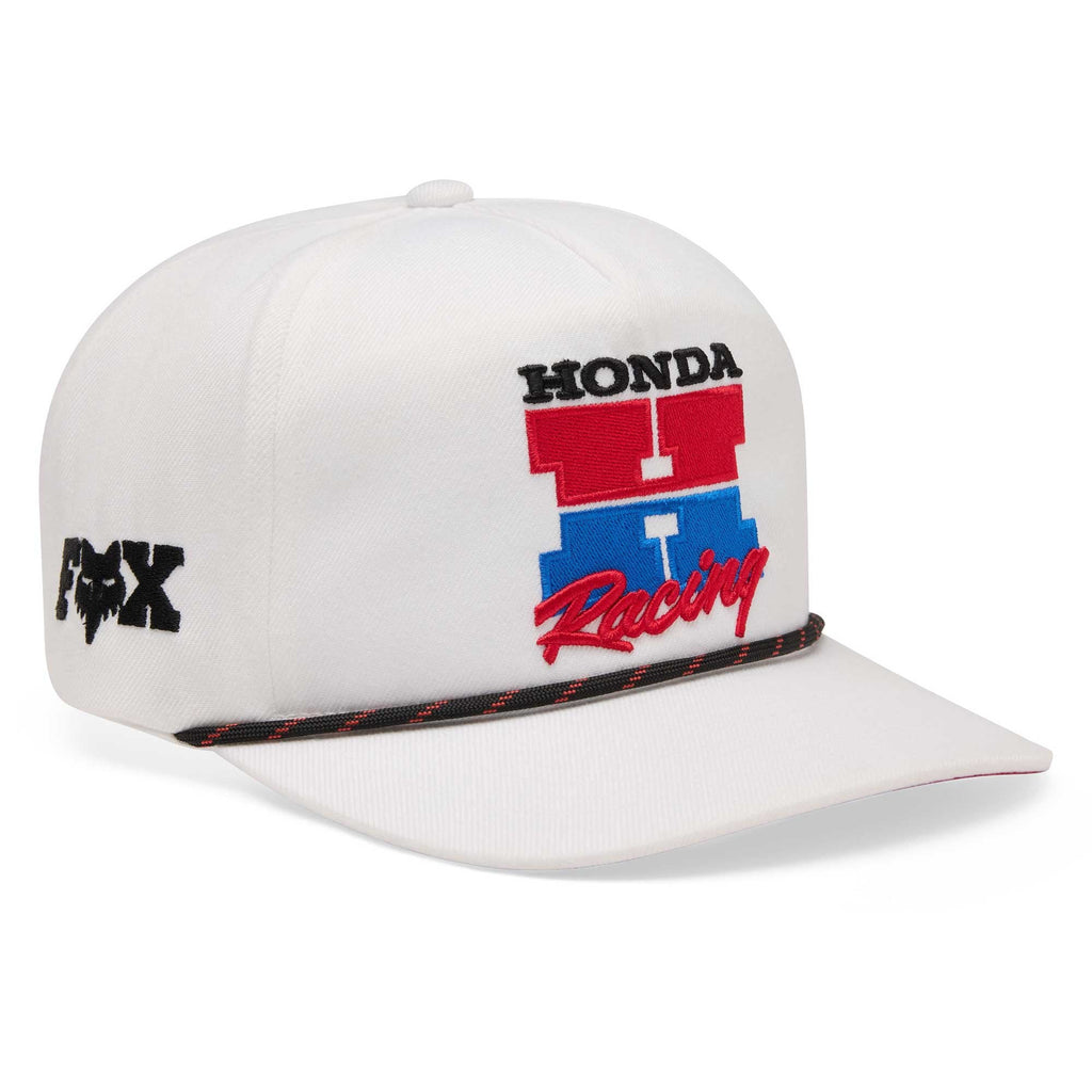 FOX Racing Mens Cap - HONDA Snapback Hat (Off White)