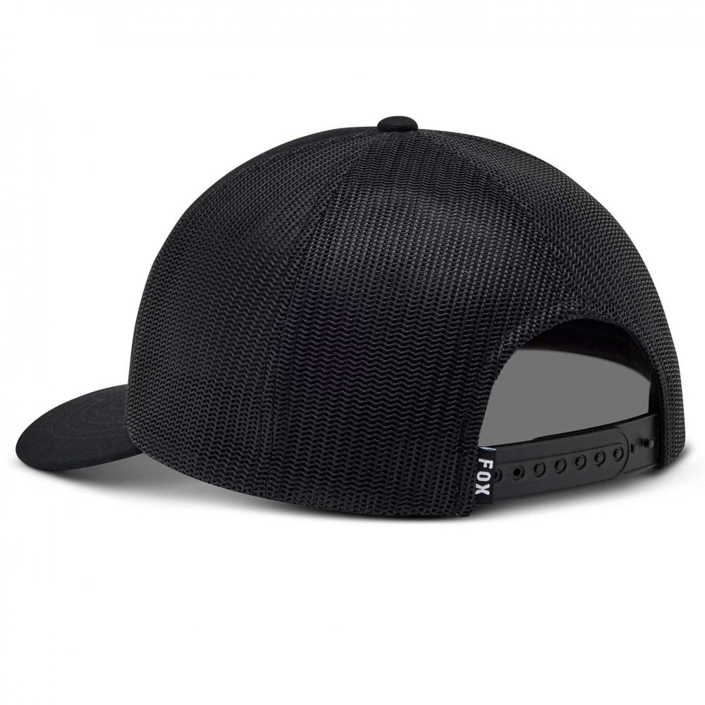 FOX Racing Mens Cap - FOX HEAD Trucker Hat (Black)