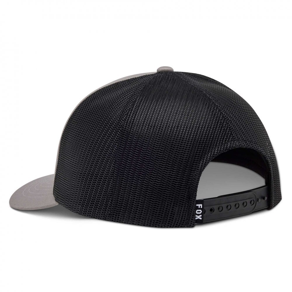 FOX Racing Mens Cap - FOX HEAD Trucker Hat (Steel Grey)