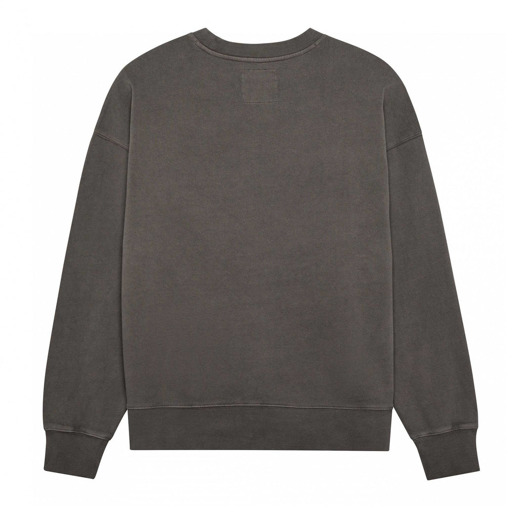 FOX Racing Mens Jumper - WORDMARK Oversized Fleece Crew (Pewter)