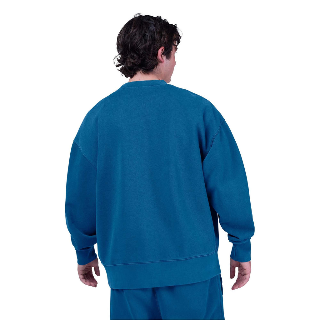FOX Racing Mens Jumper - WORDMARK Oversized Fleece Crew (Twilight)