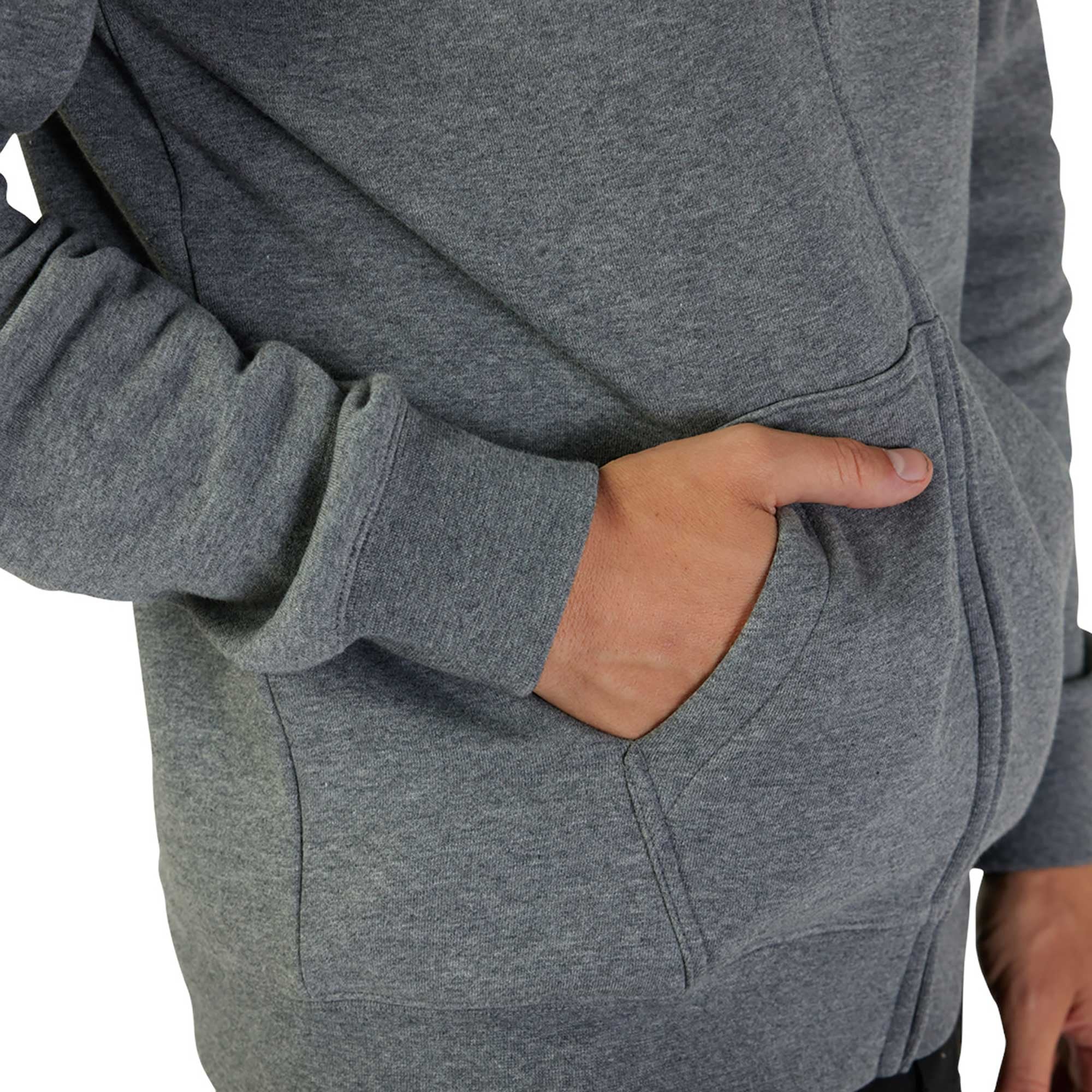 FOX Racing Mens Hoodie - ABSOLUTE Fleece ZIP (Heather Graphite)