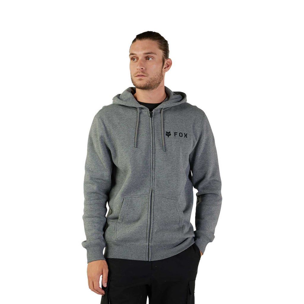 FOX Racing Mens Hoodie - ABSOLUTE Fleece ZIP (Heather Graphite)