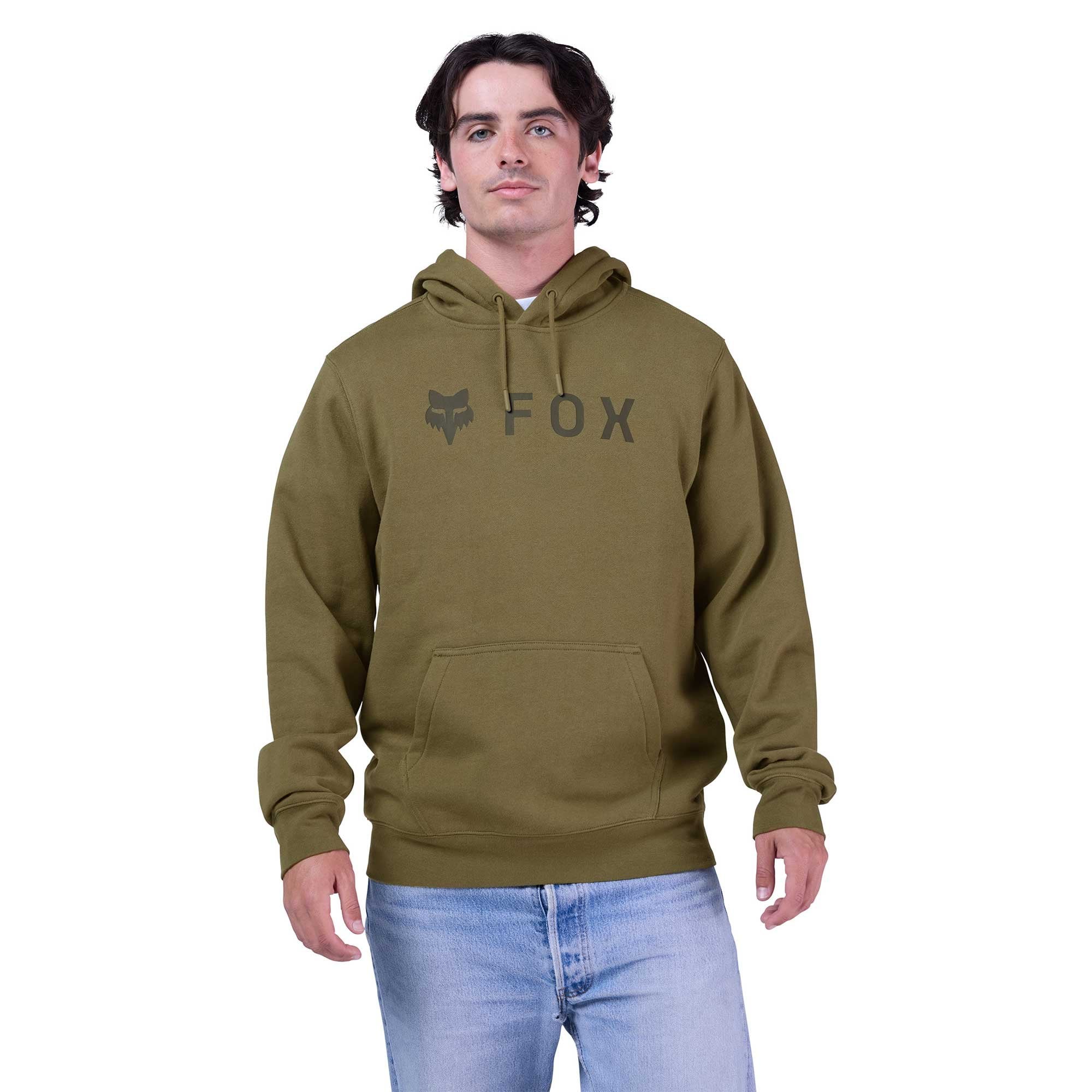 FOX Racing Mens Hoodie - ABSOLUTE Fleece Pullover (Olive Green)