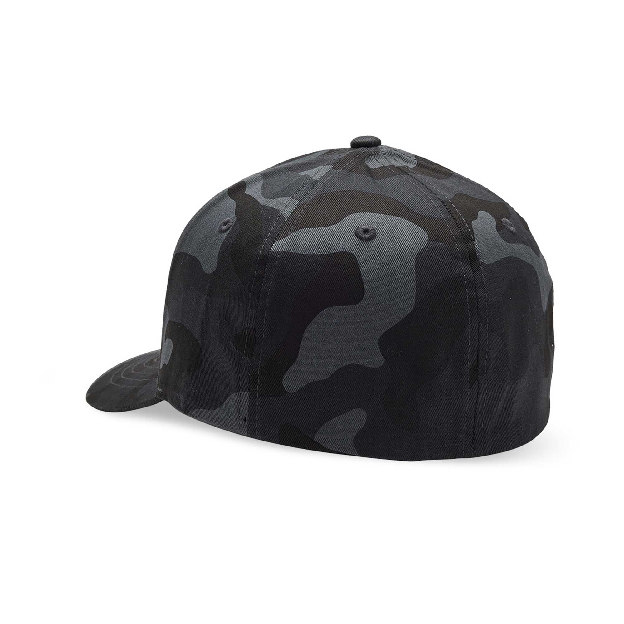FOX Racing Mens Cap - FOX HEAD Flexfit Hat (Black Camo)