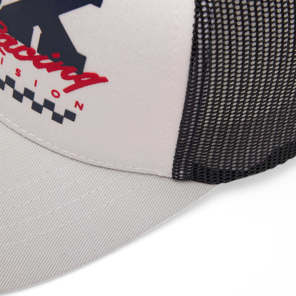 FOX Racing Youth Cap - CHECKER Mesh Trucker Hat (White)