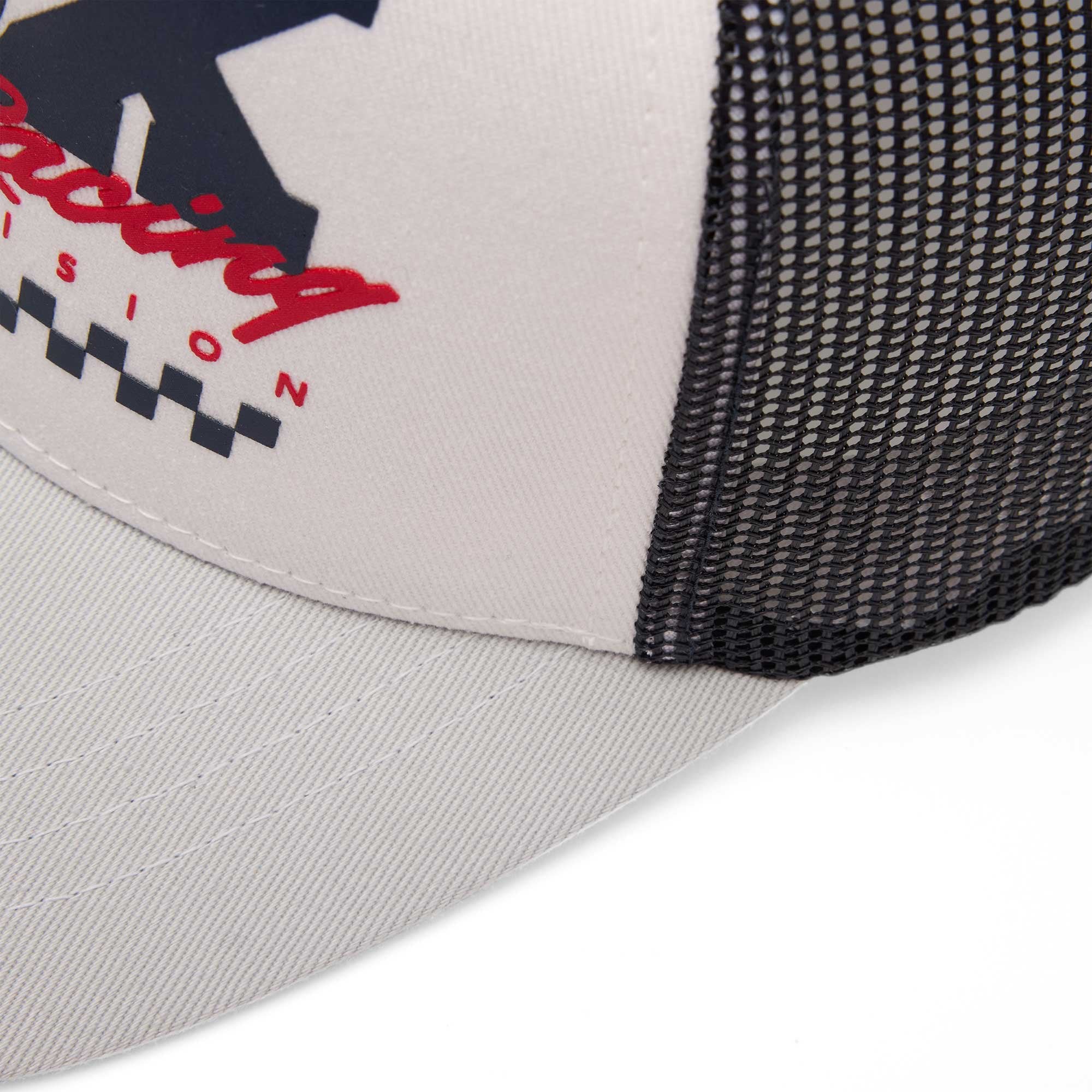 FOX Racing Youth Cap - CHECKER Mesh Trucker Hat (White)