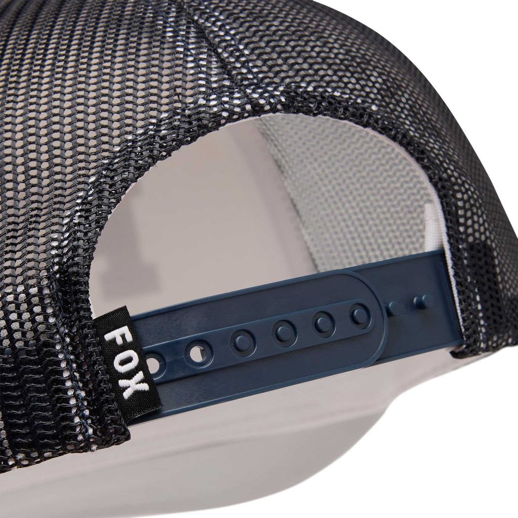 FOX Racing Youth Cap - CHECKER Mesh Trucker Hat (White)