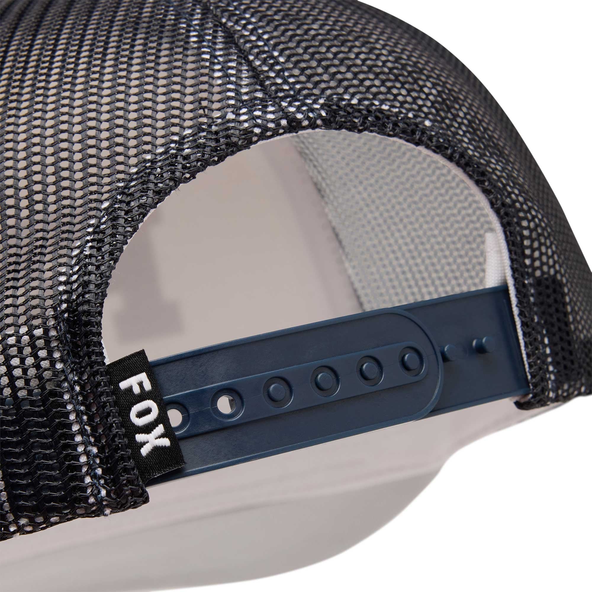 FOX Racing Youth Cap - CHECKER Mesh Trucker Hat (White)
