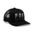 FOX Racing Mens Cap - Block Mesh Trucker Hat (Black)