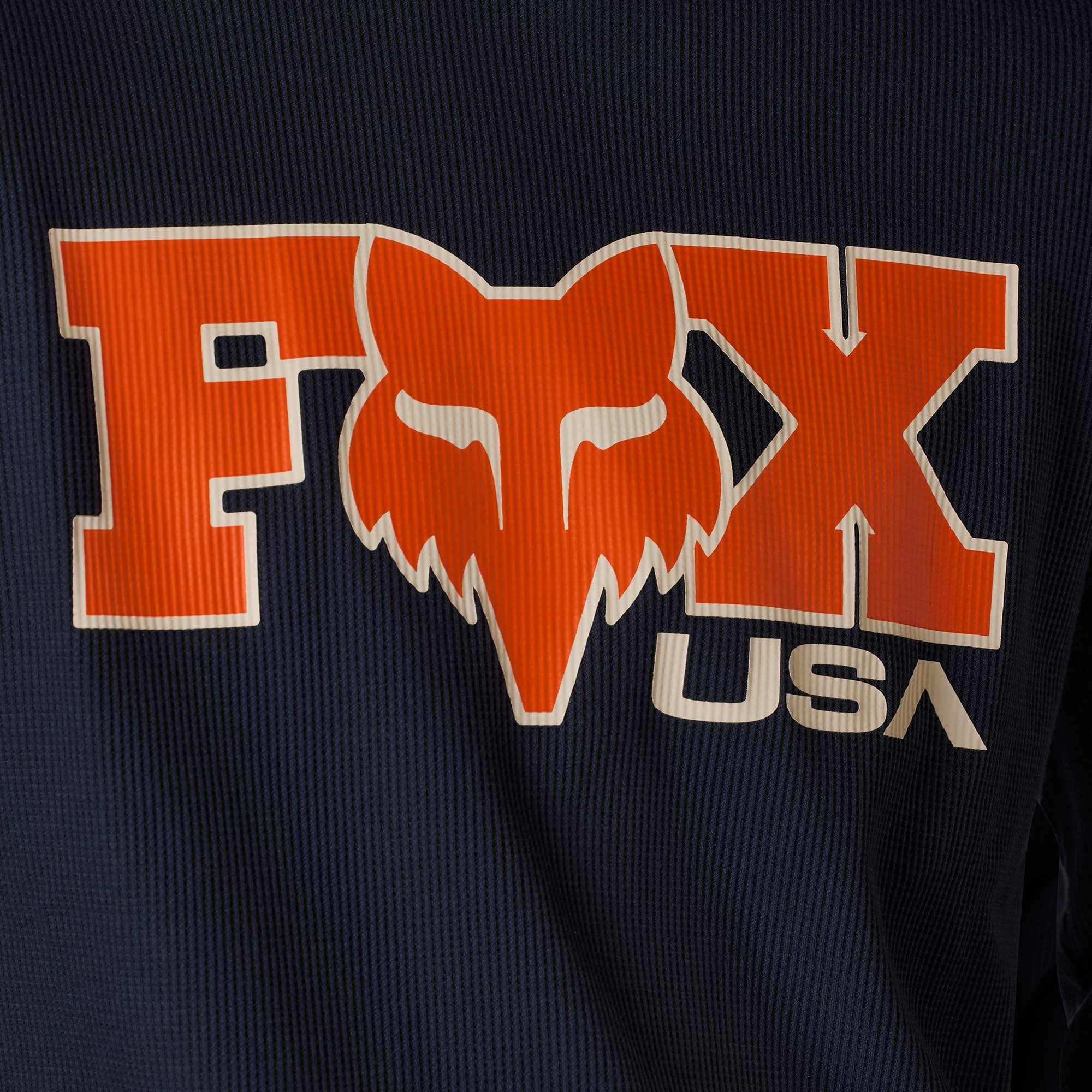 FOX Racing Mens T-Shirt - CIRCA 74 Thermal LS TEE (Midnight)