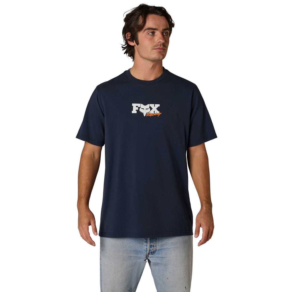 FOX Racing Mens T-Shirt - CHECKER 195 Original SS TEE (Midnight)