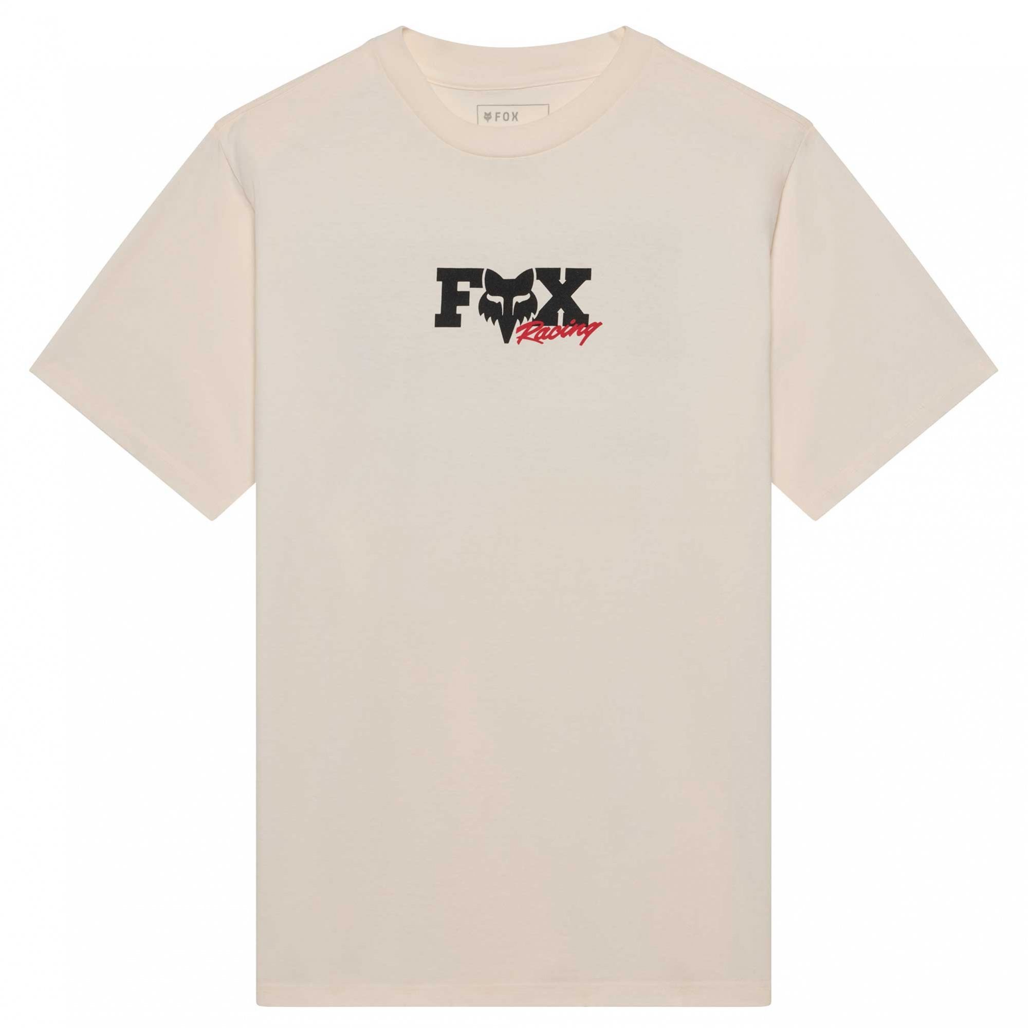 FOX Racing Mens T-Shirt - CHECKER 195 Original SS TEE (Off White)