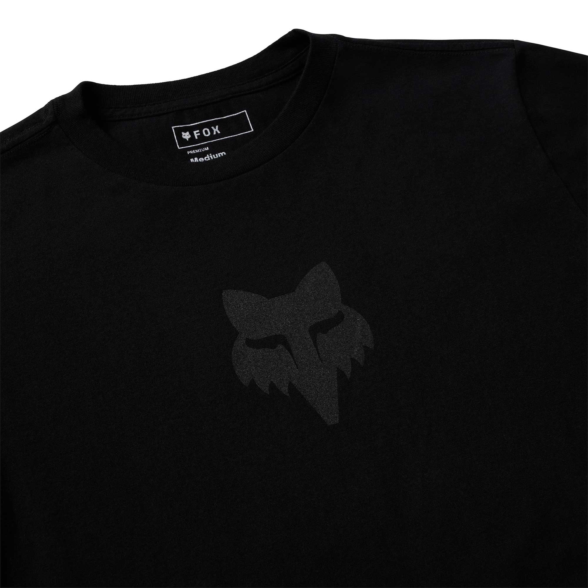 FOX Racing Mens T-Shirt - FOX HEAD 195 Original SS TEE (Black/Black)