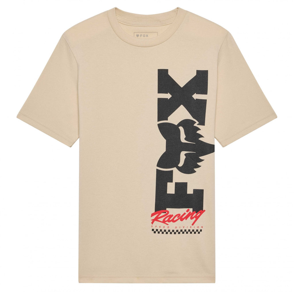 FOX Racing Youth T-Shirt - CHECKER SS TEE (Tan)