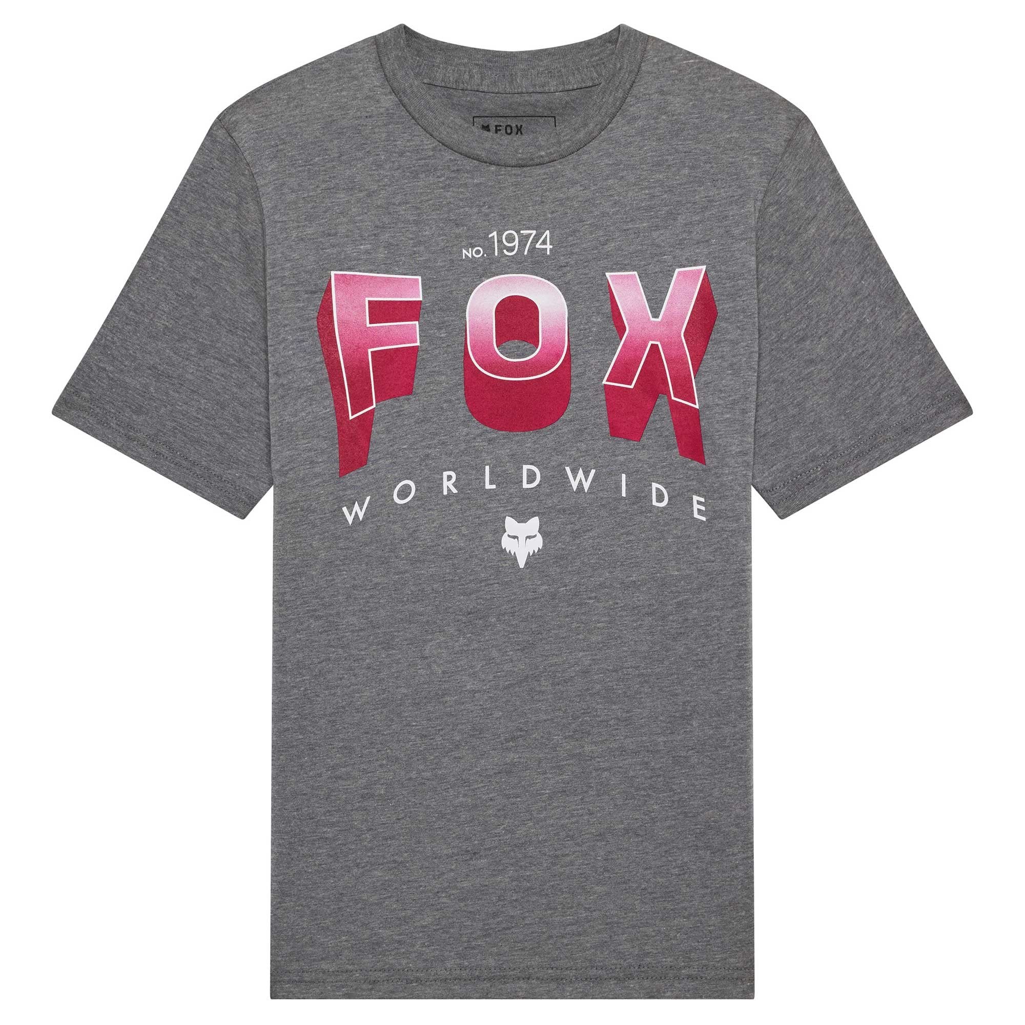 FOX Racing Youth T-Shirt - BLOCK SS TEE (Heather Dark Grey)