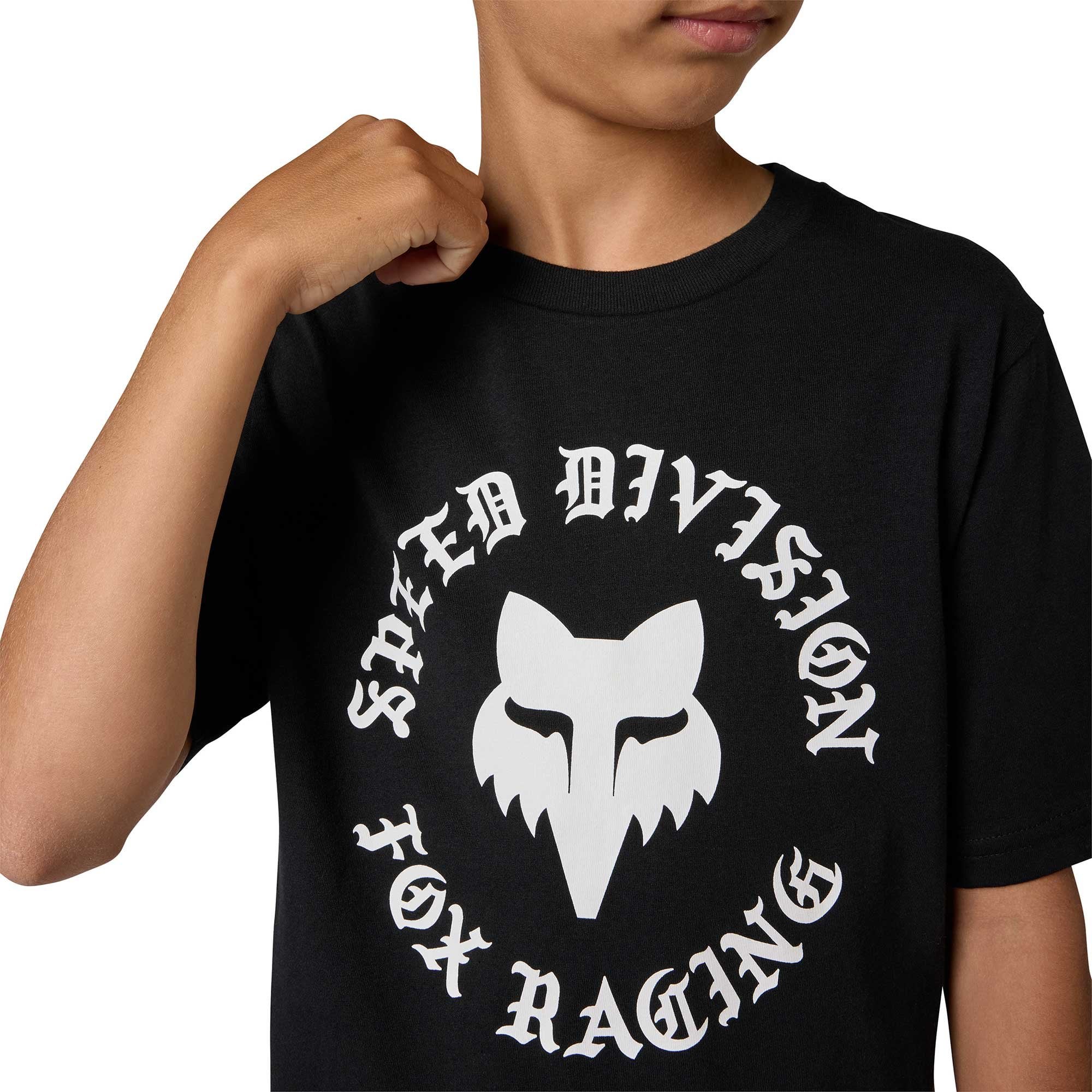 FOX Racing Youth T-Shirt - BADGE SS TEE (Ultra Black)