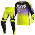 FXR (MX26) Youth MX Jersey & Pant Kit Deal - CLUTCH (Hi Vis/Black/Purple)