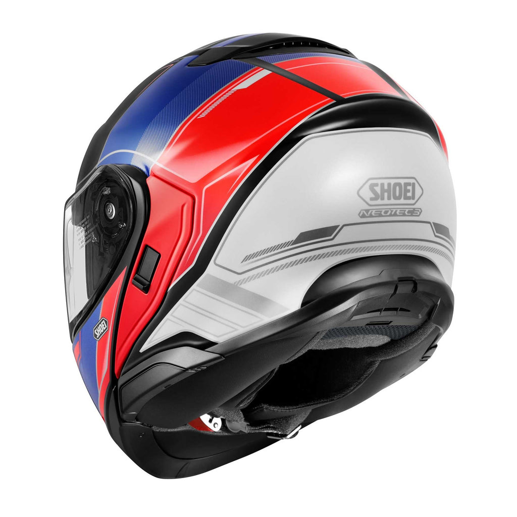 Shoei Neotec 3 Sharpen TC-10 Motorcycle Flip Up Helmet (Black/Red/Blue)