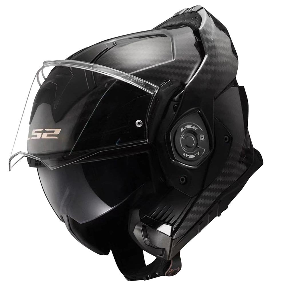 LS2 Motorcycle Touring Flip Over Helmet - FF901 Advant X Solid (Carbon)