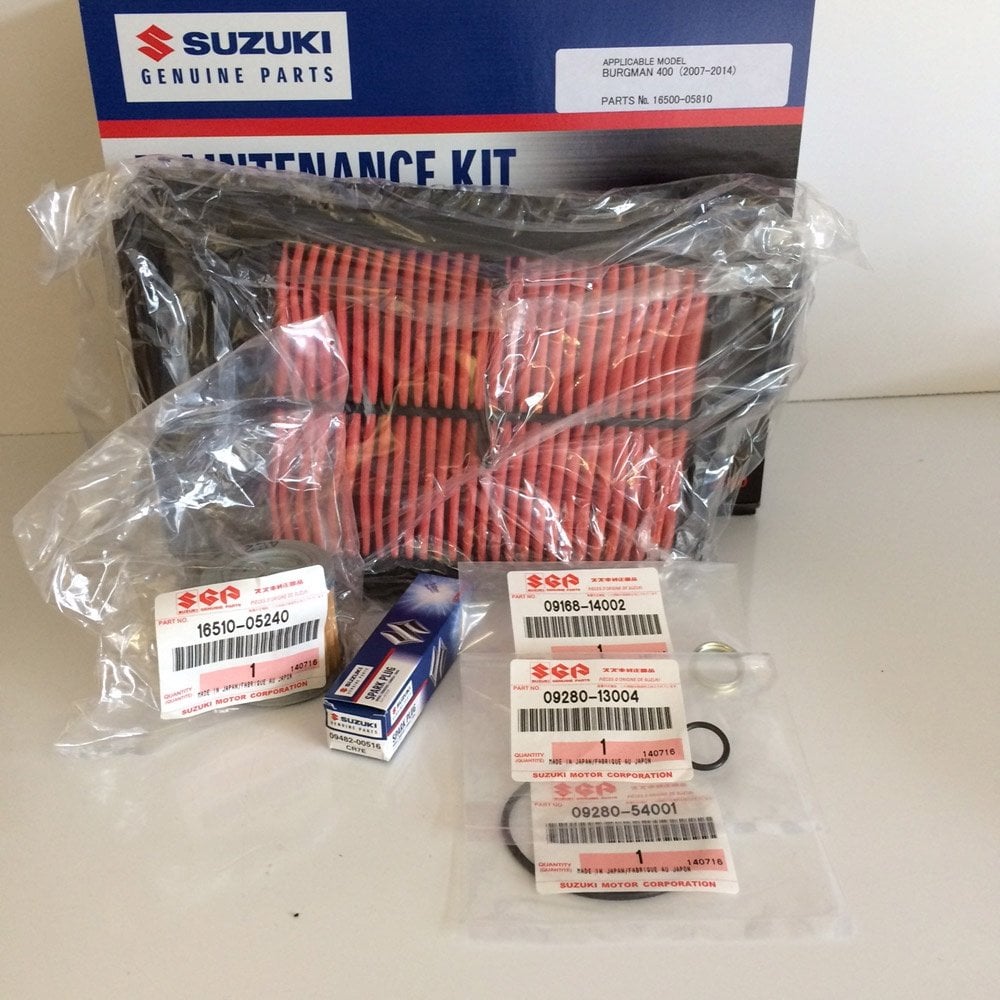 Suzuki Genuine Part - Service/Maintenance Kit - 16500-05810-000 (AN400 Burgman (07-16) K7-L6)