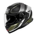 Shoei Neotec 3 Sharpen TC-11 Motorcycle Flip Up Helmet (Black/Grey/Green)