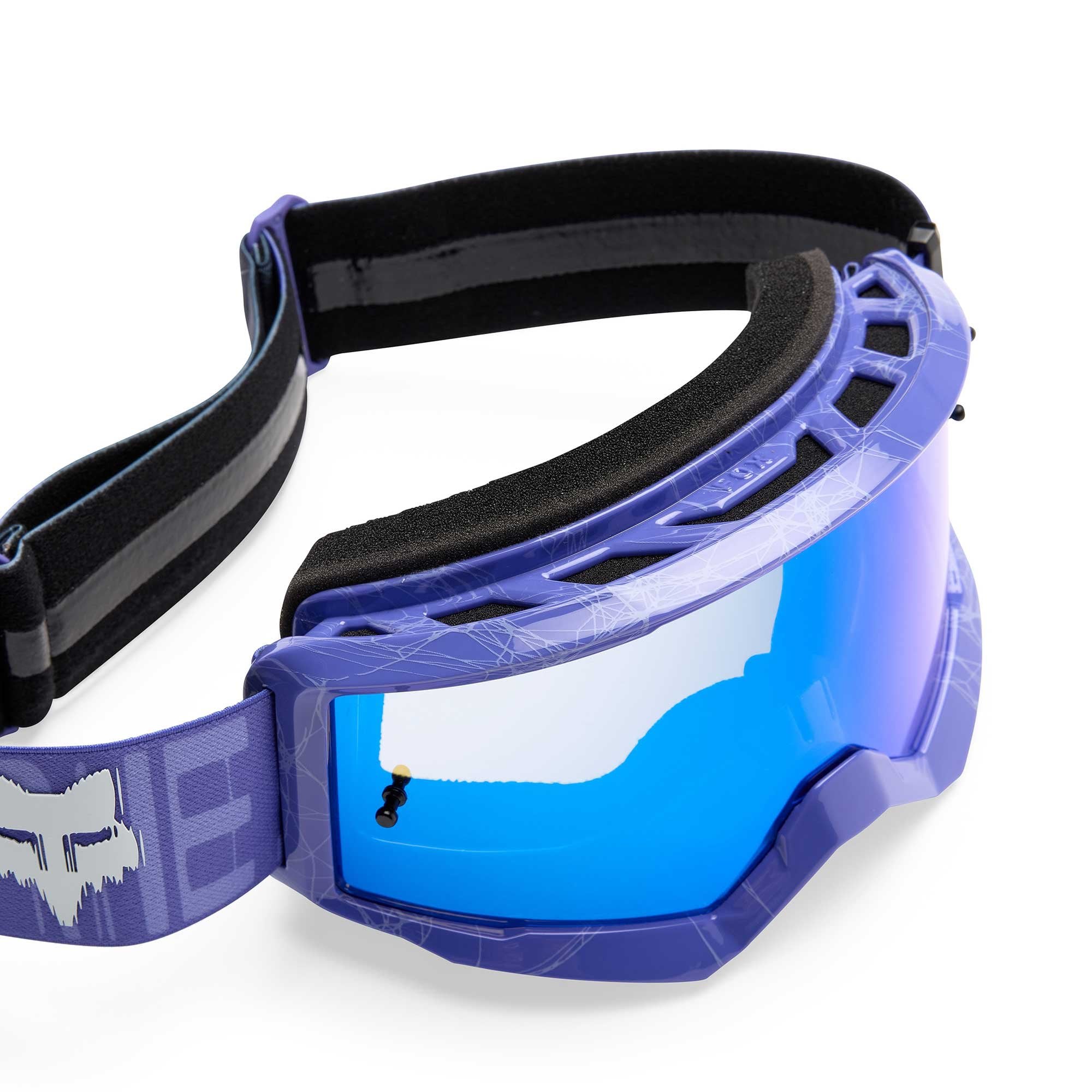 FOX Racing MX | MTB Youth Goggles - MAIN V3 DIFFUSE SE (Dove Purple) Mirror Blue Lens