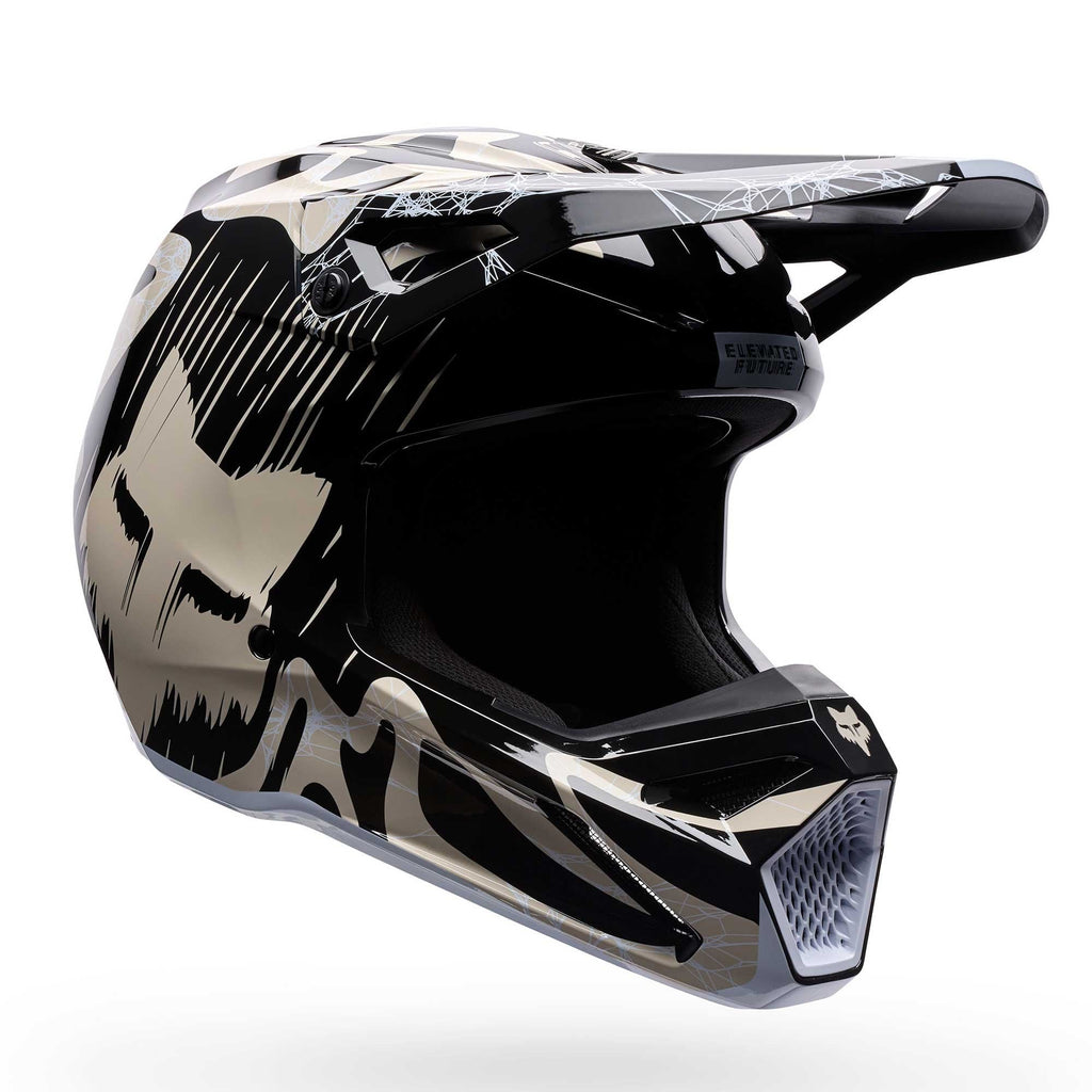 FOX Racing MX | Enduro Helmet - V1 DIFFUSE SE (Black/Grey)