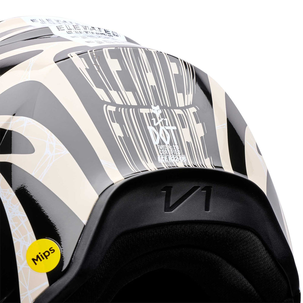 FOX Racing MX | Enduro Helmet - V1 DIFFUSE SE (Black/Grey)