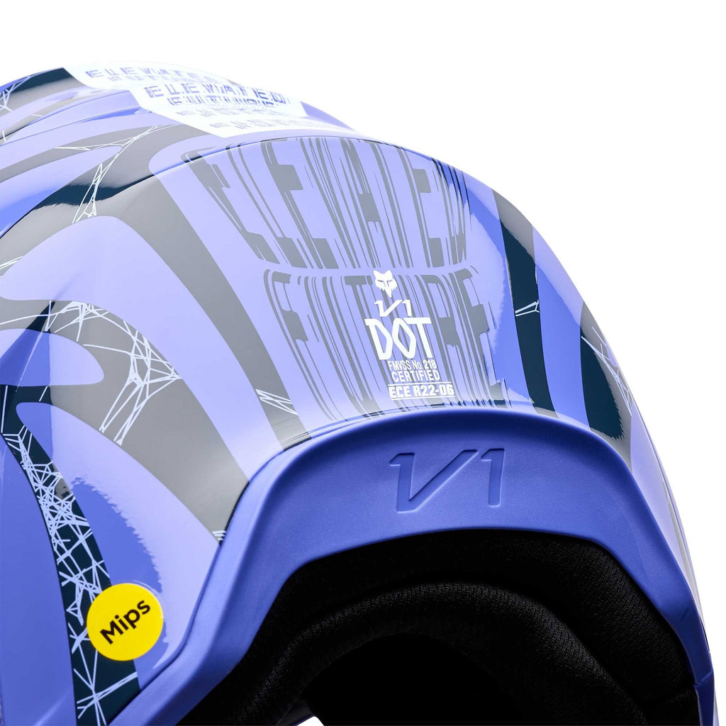 FOX Racing MX | Enduro Helmet - V1 DIFFUSE SE (Purple Dove)