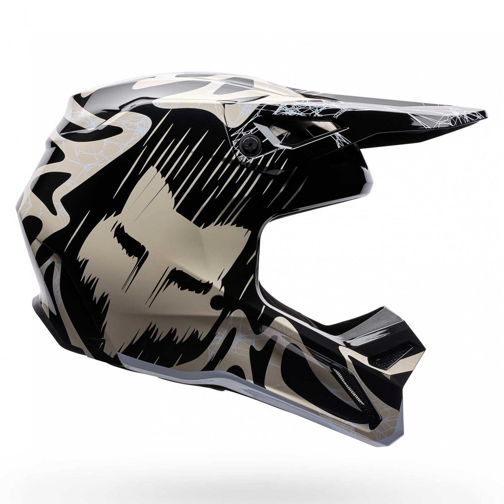 FOX Racing Youth MX Helmet - V1 DIFFUSE SE (Black/Grey)