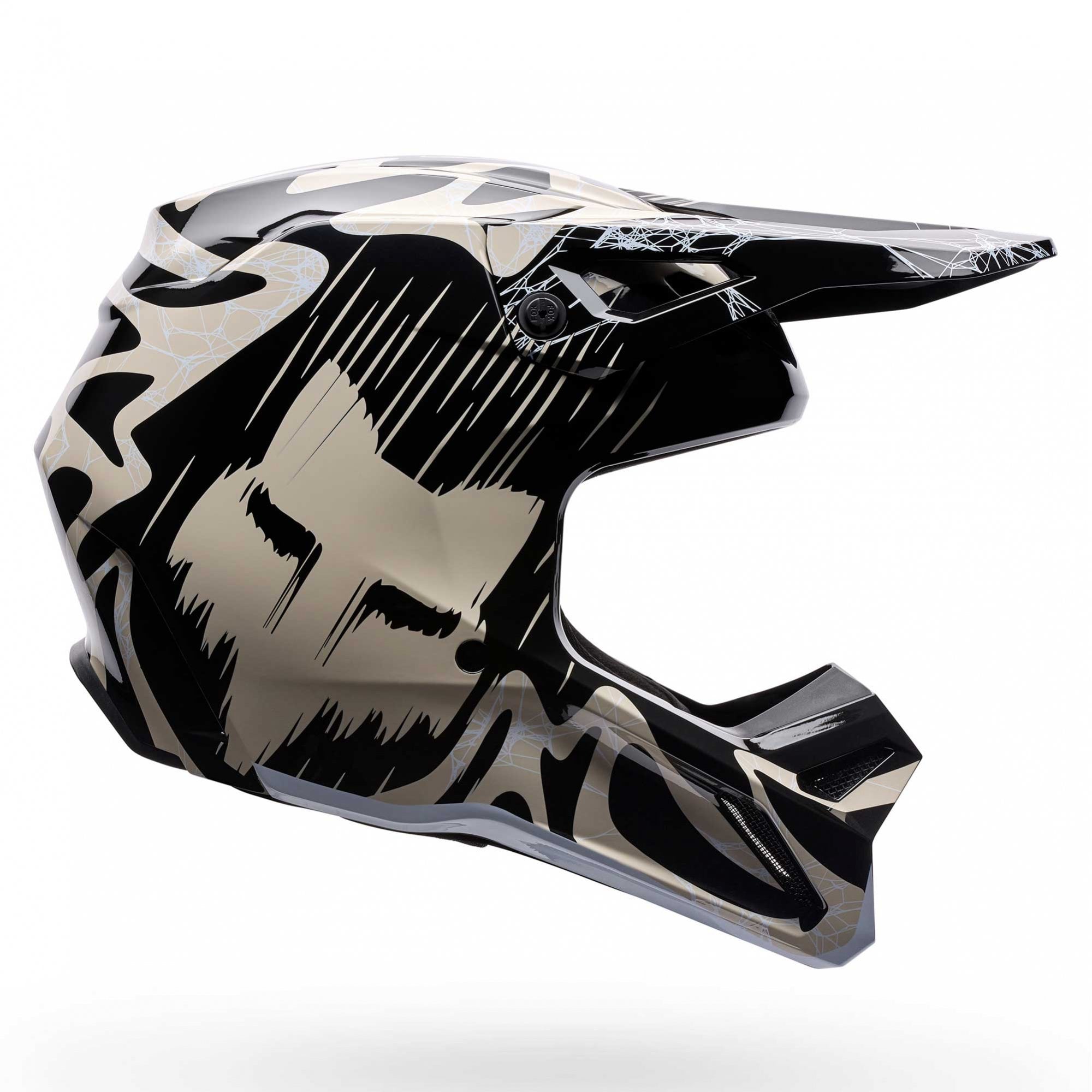 FOX Racing Youth MX Helmet - V1 DIFFUSE SE (Black/Grey)