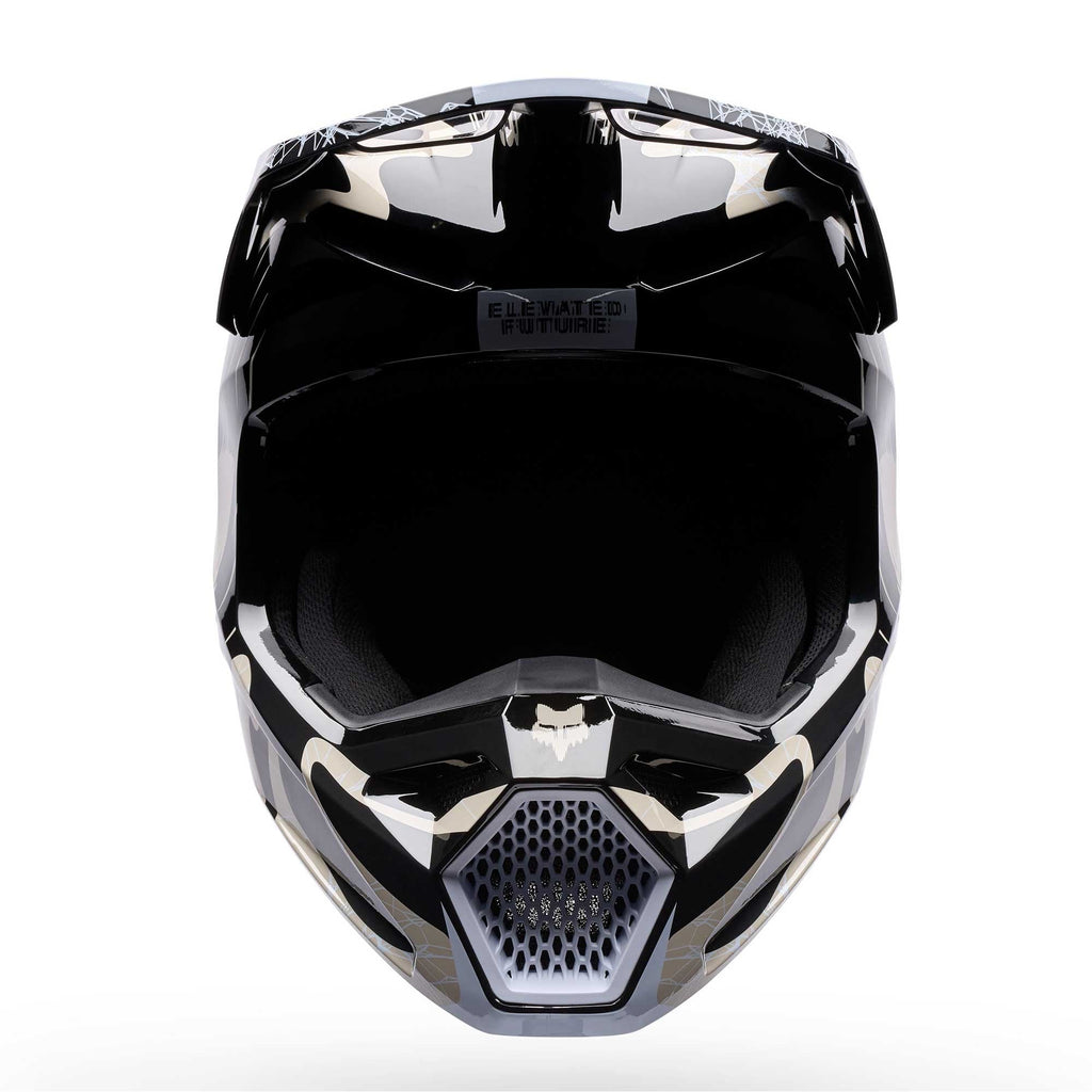 FOX Racing Youth MX Helmet - V1 DIFFUSE SE (Black/Grey)