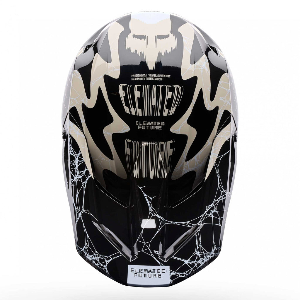 FOX Racing Youth MX Helmet - V1 DIFFUSE SE (Black/Grey)