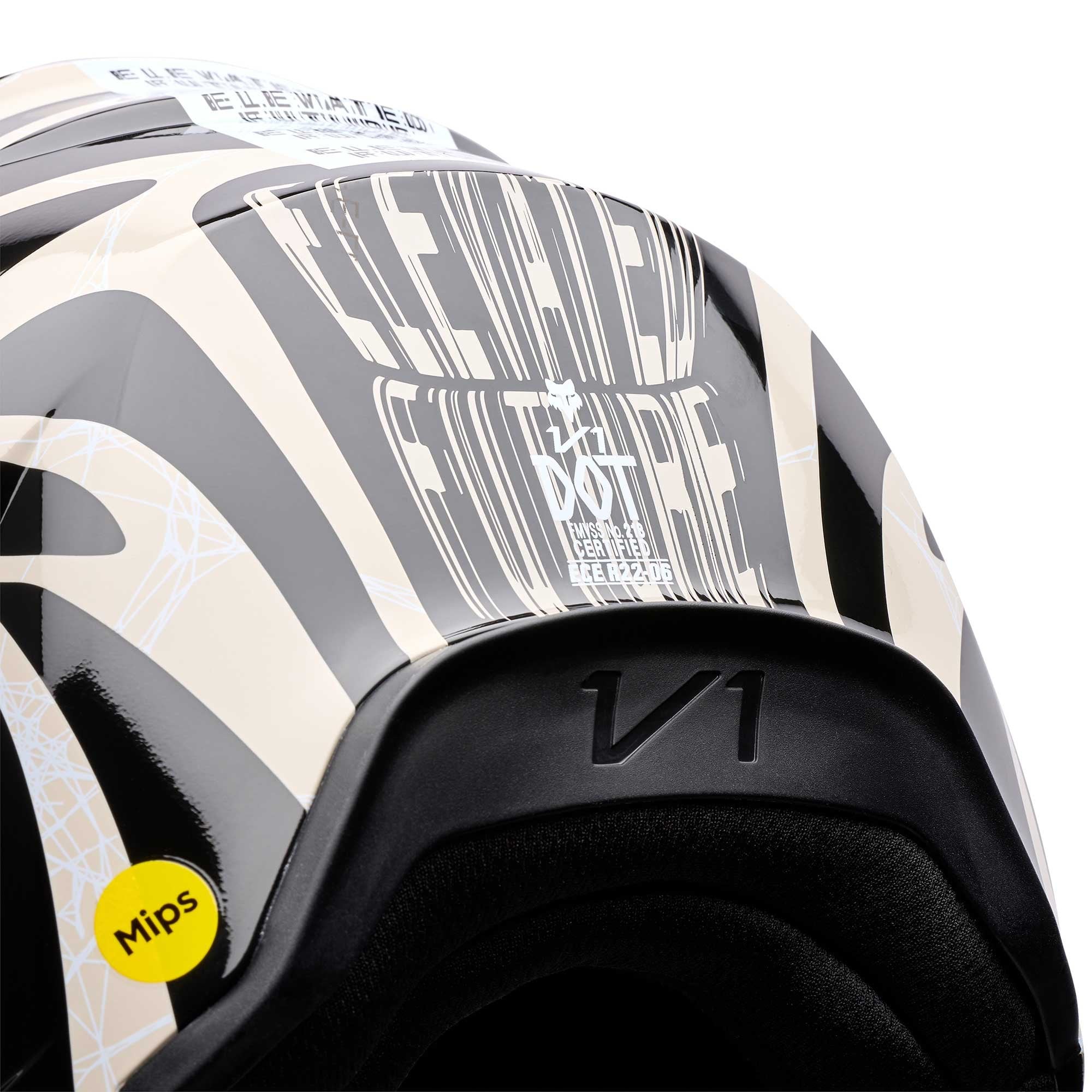FOX Racing Youth MX Helmet - V1 DIFFUSE SE (Black/Grey)
