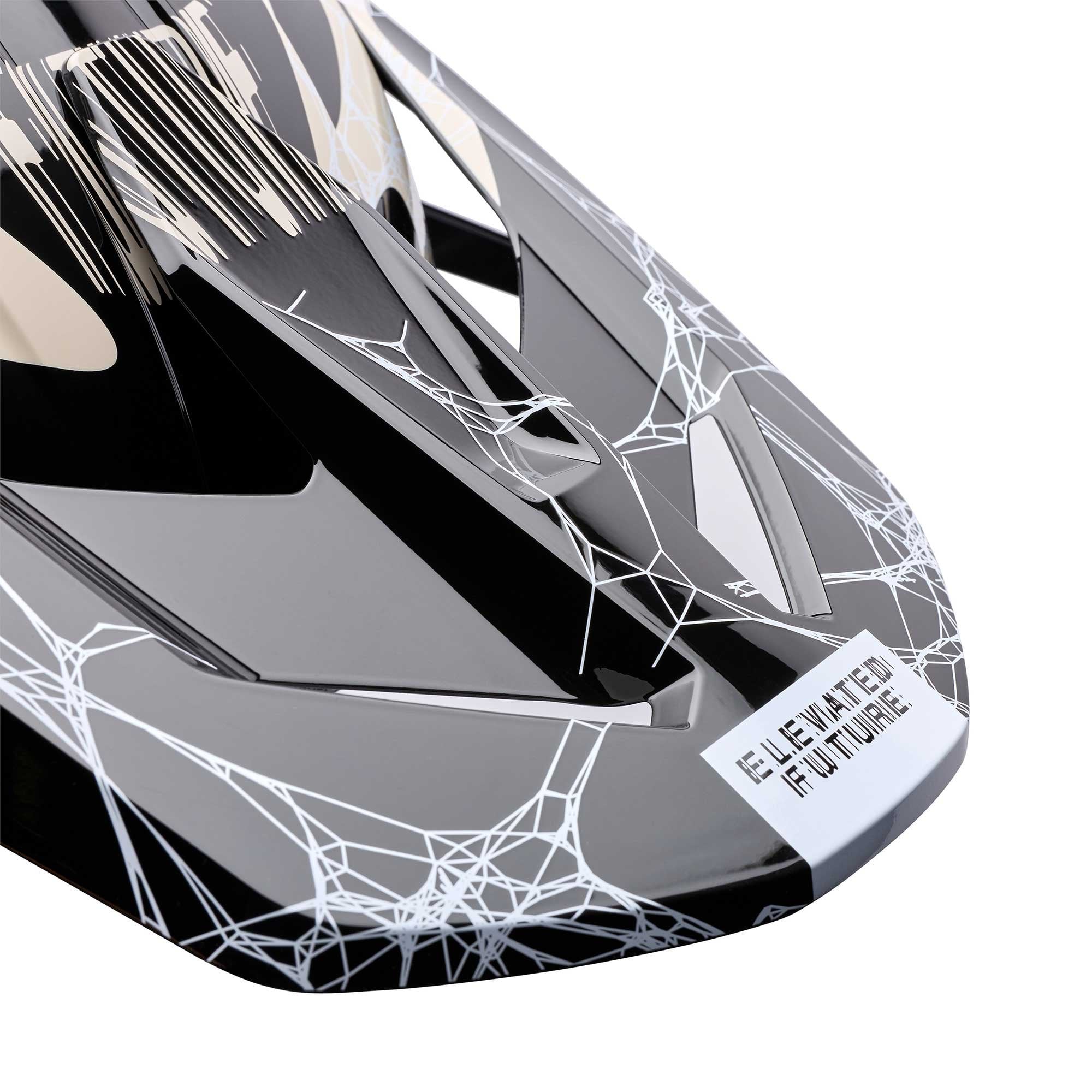 FOX Racing Youth MX Helmet - V1 DIFFUSE SE (Black/Grey)