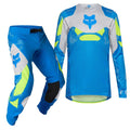 FOX Racing MX Jersey & Pant Kit Deal - FLEXAIR TACTILE (Blue/Grey/Yellow)