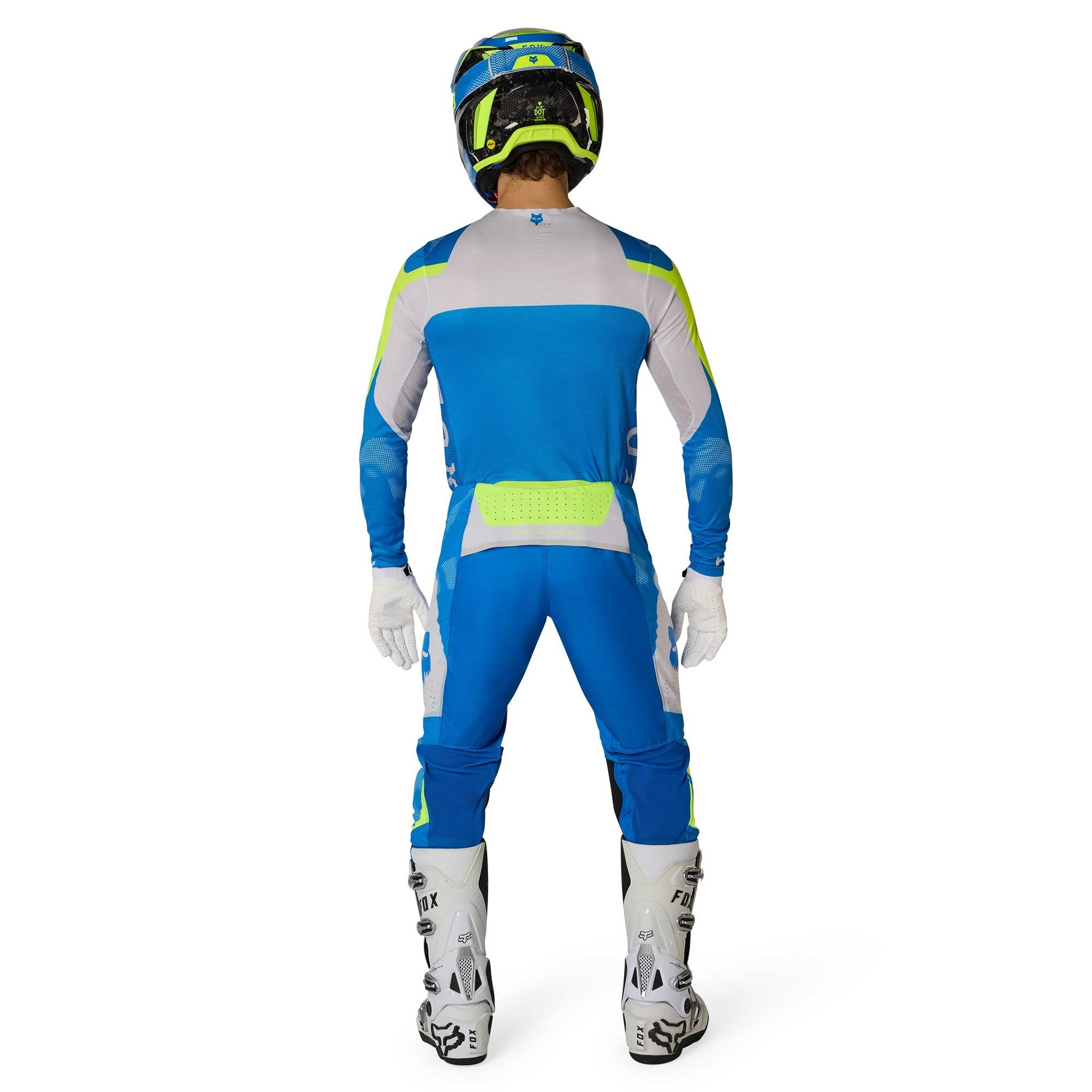 FOX Racing MX Jersey & Pant Kit Deal - FLEXAIR TACTILE (Blue/Grey/Yellow)