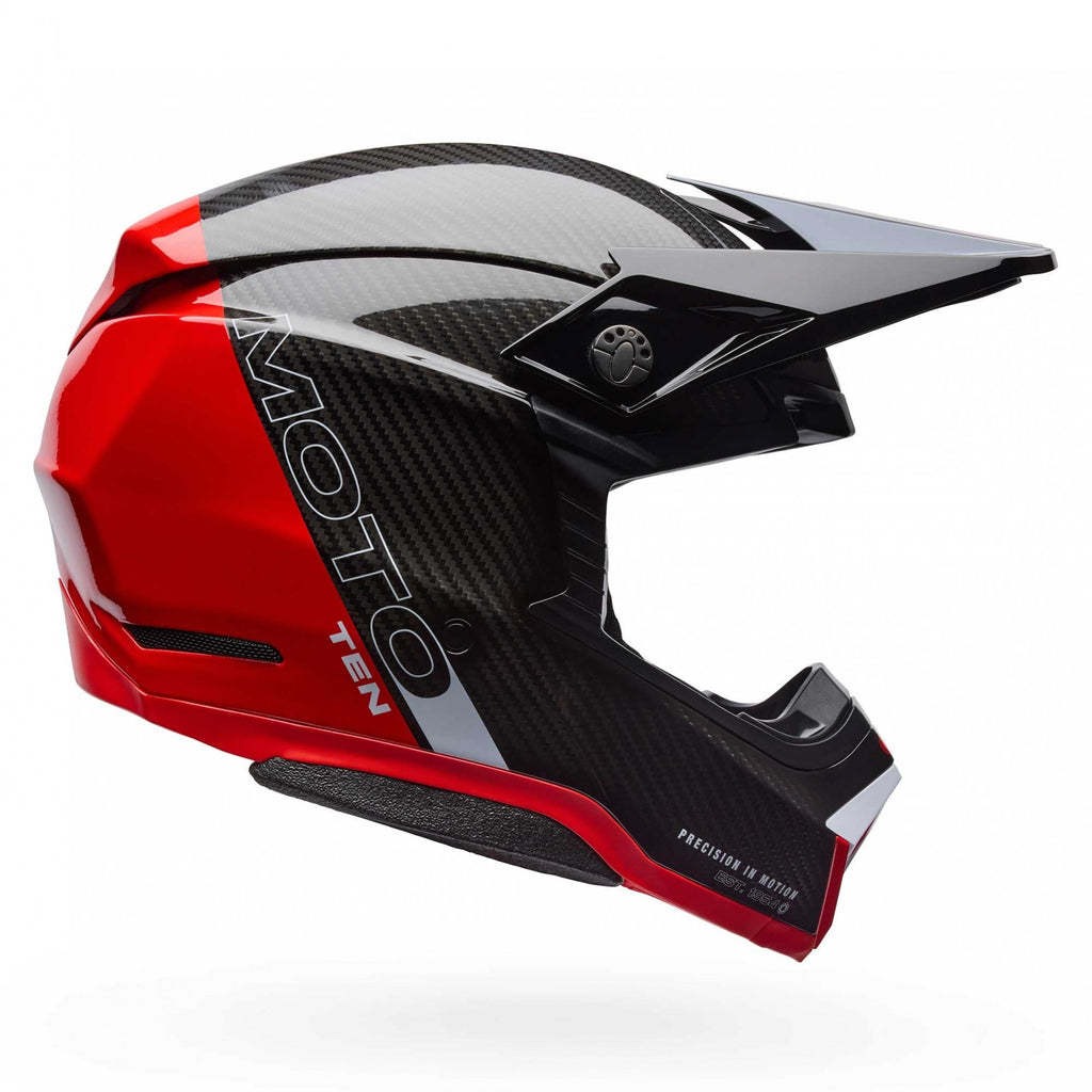 BELL Moto-10 SPHERICAL STRIKE MX | Enduro Helmet (Carbon/Red)