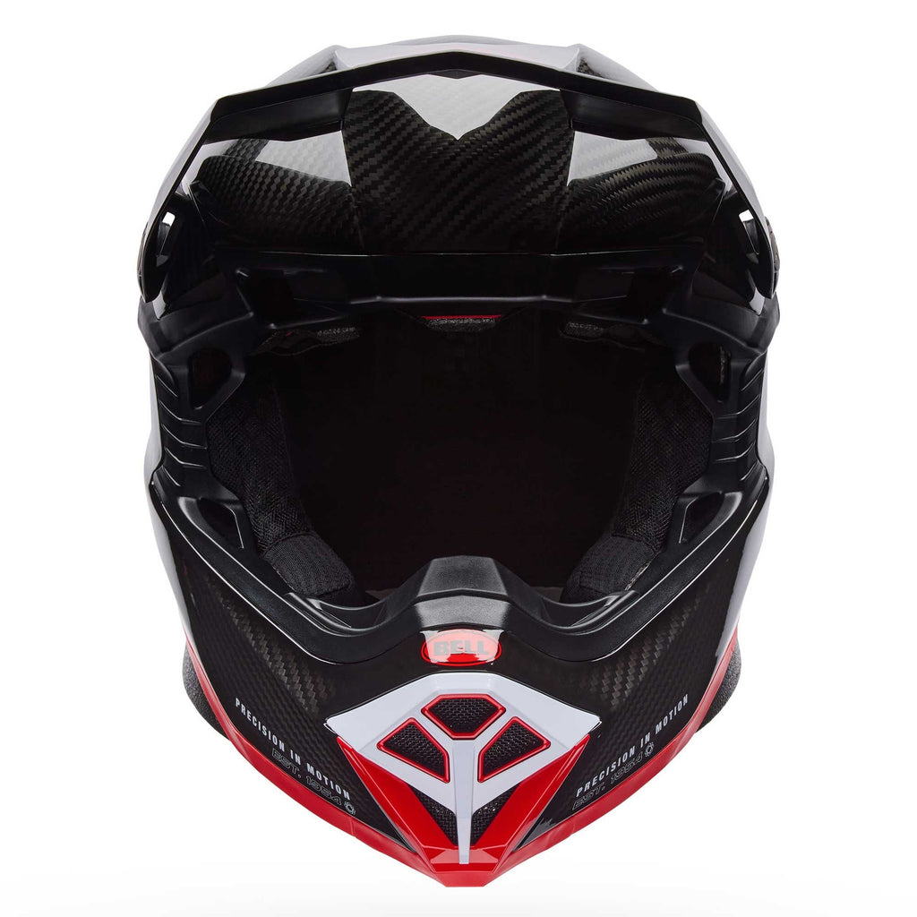 BELL Moto-10 SPHERICAL STRIKE MX | Enduro Helmet (Carbon/Red)