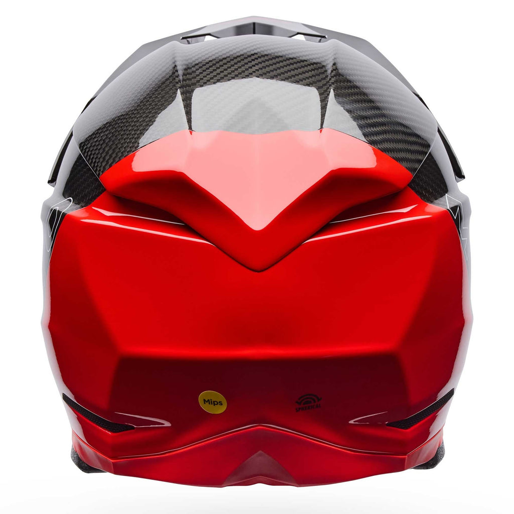 BELL Moto-10 SPHERICAL STRIKE MX | Enduro Helmet (Carbon/Red)