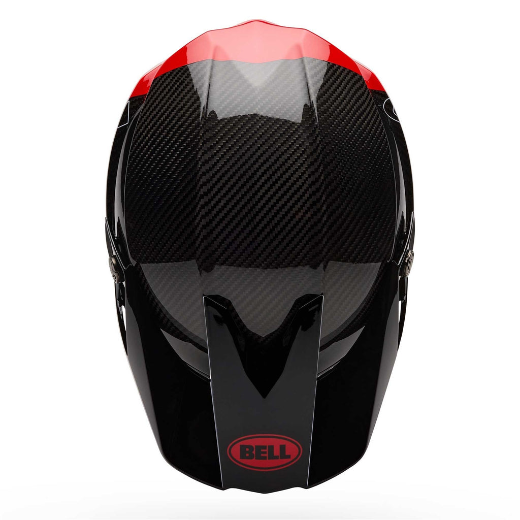 BELL Moto-10 SPHERICAL STRIKE MX | Enduro Helmet (Carbon/Red)