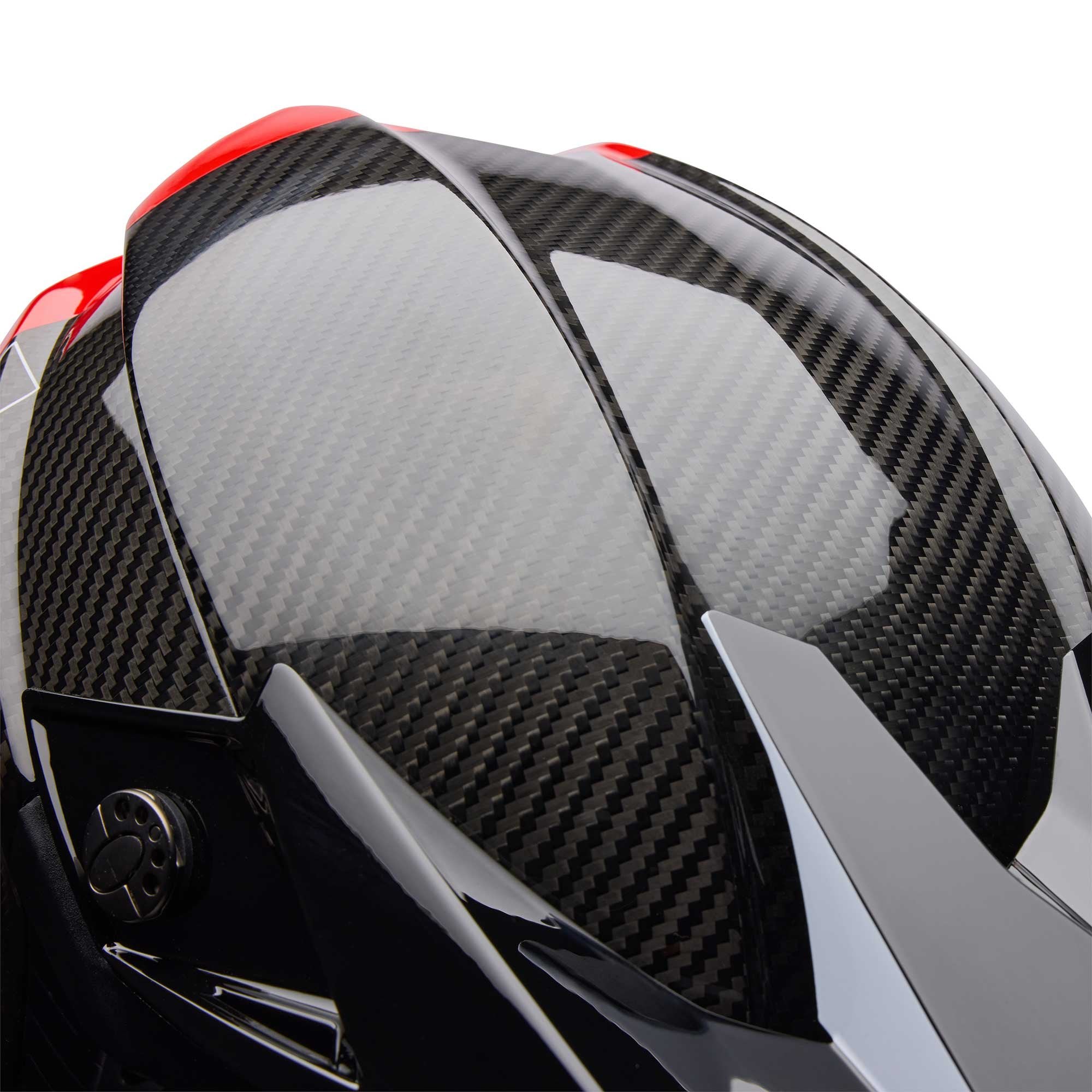 BELL Moto-10 SPHERICAL STRIKE MX | Enduro Helmet (Carbon/Red)