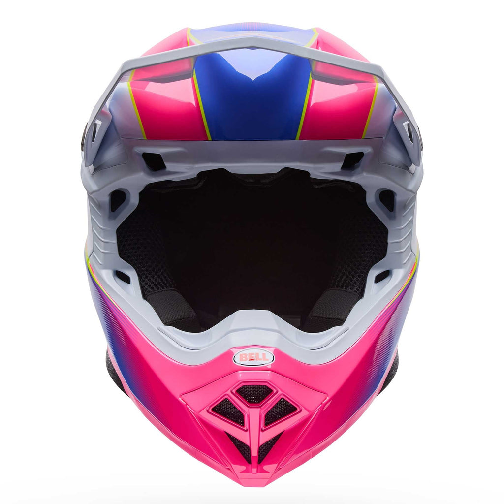 BELL MOTO-10 MIPS FALCON MX | Enduro Helmet (White/Pink)