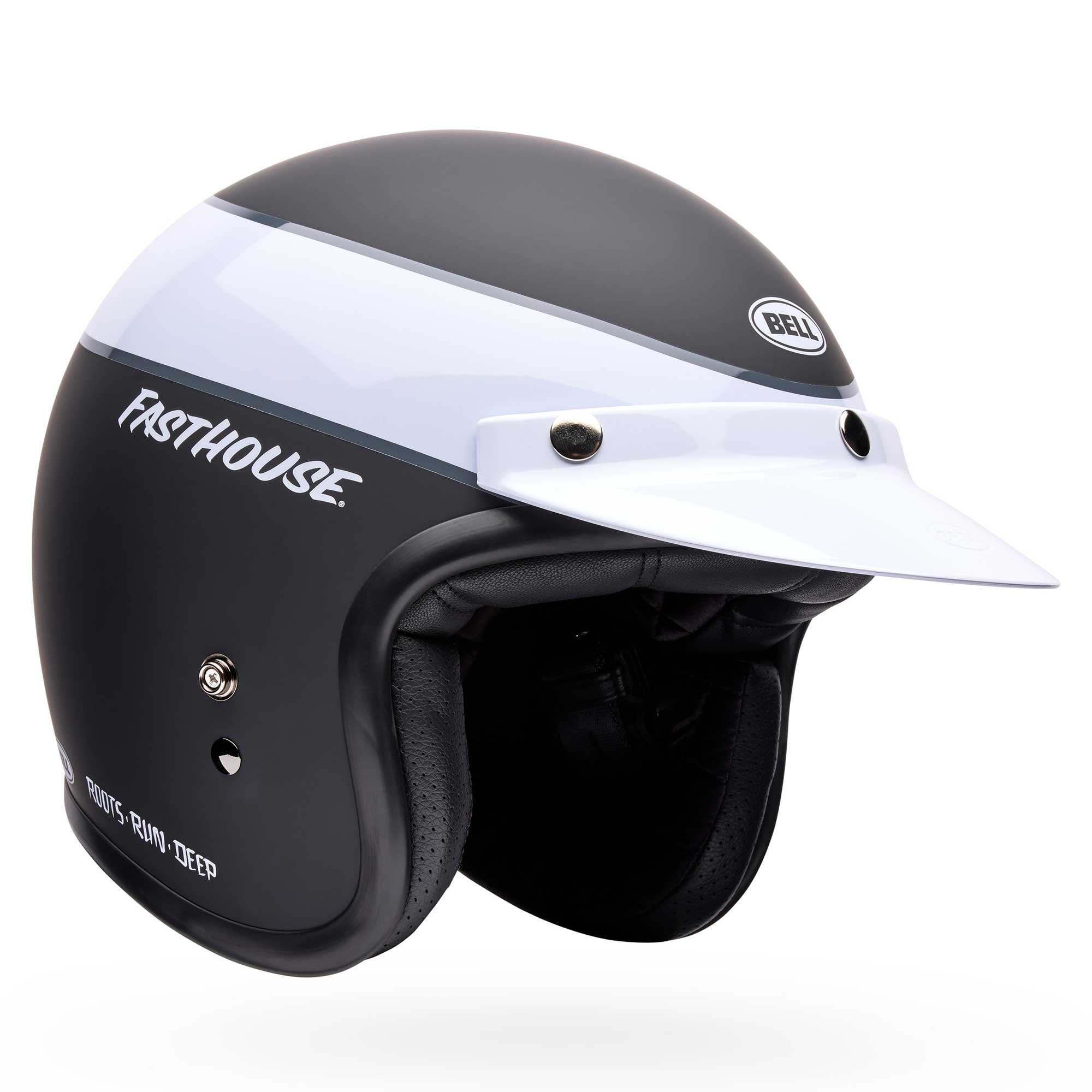 bell custom 500 helmet uk Bell BELL Open Face Helmet - Custom 500 FASTHOUSE Limited Edition (Black/White)