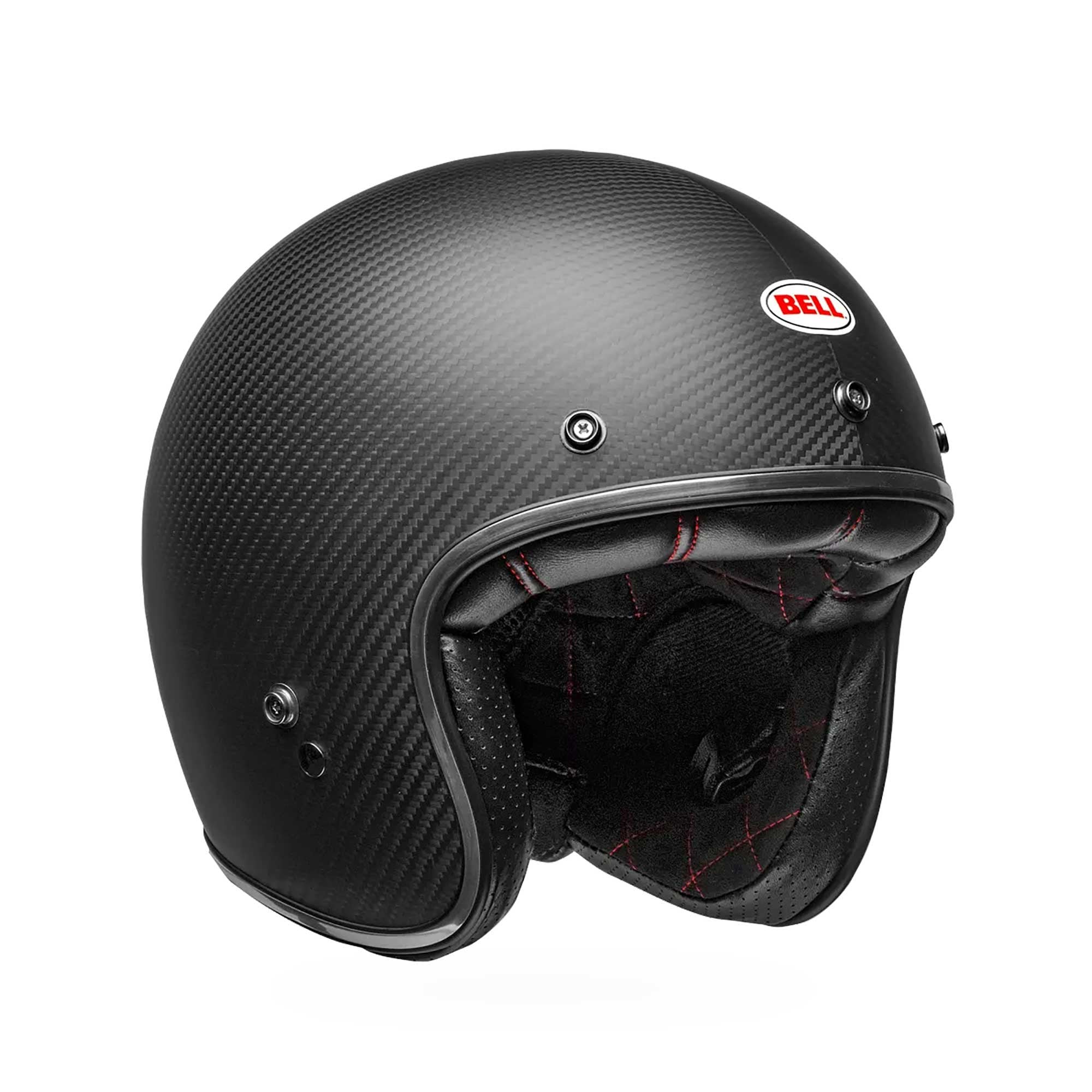 BELL Open Face Helmet - Custom 500 CARBON Solid (Carbon/Matt Black)