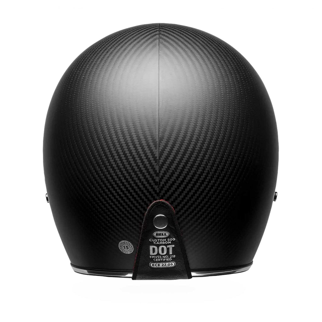 BELL Open Face Helmet - Custom 500 CARBON Solid (Carbon/Matt Black)